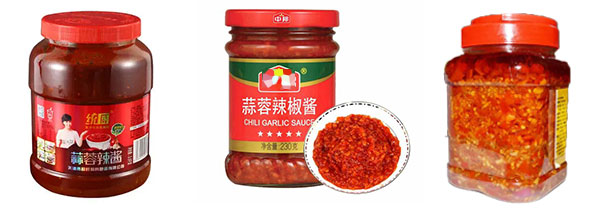 蒜蓉辣椒醬灌裝機(jī)生產(chǎn)廠家樣品圖